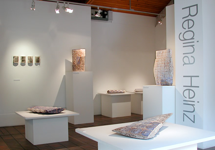Thirteen free-standing sculptures and three sets of related ceramic wall-pieces are on show until July 10, 2005